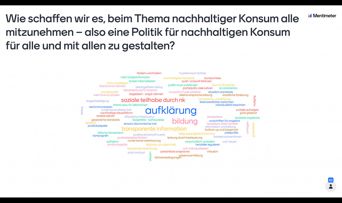 Dialogforum UNVERZICHTBAR, 24.11.2020 | Umfrage 3